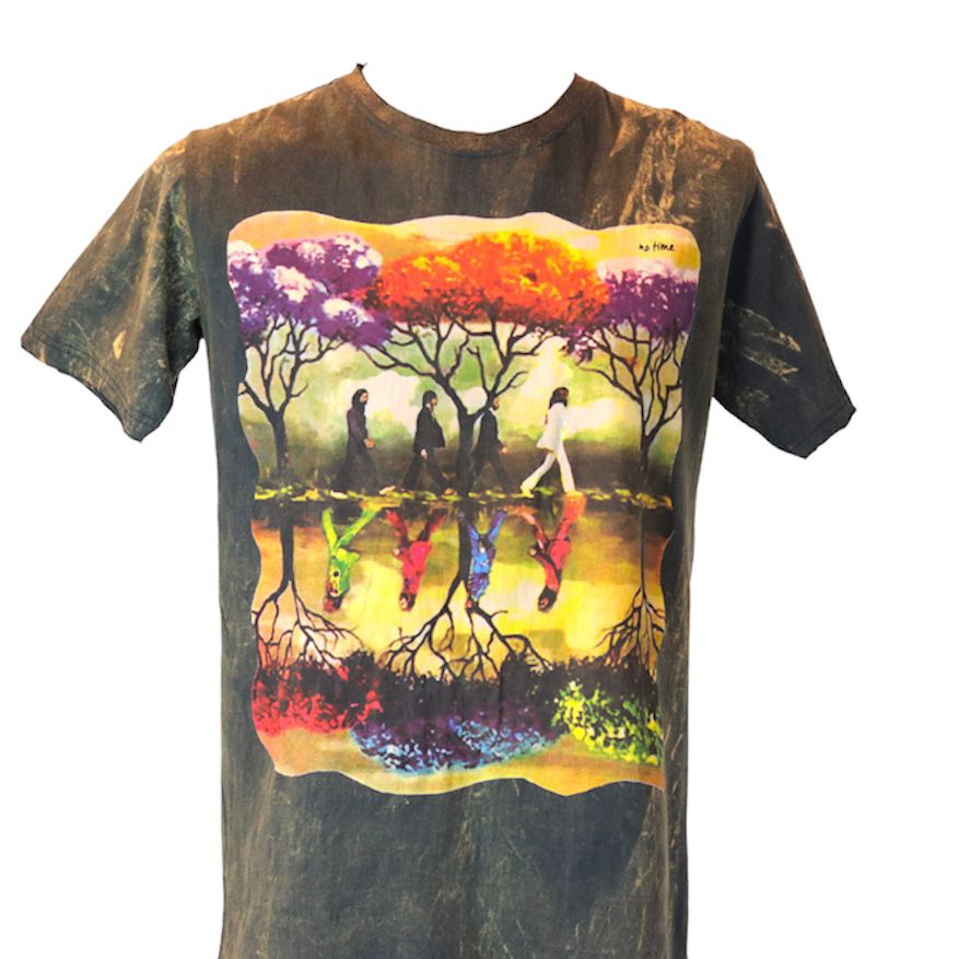 Abbey Forest Road Men's T-Shirt By No Time