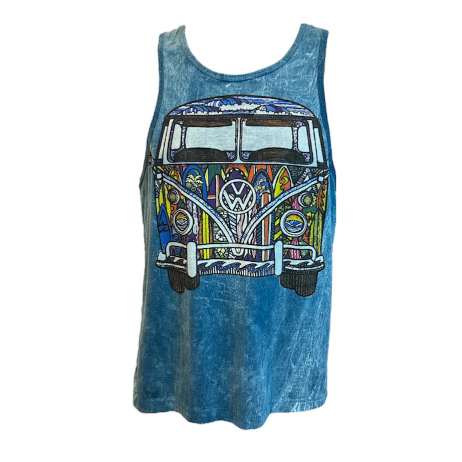 Squiggle Bus Men's Tank Top By No Time