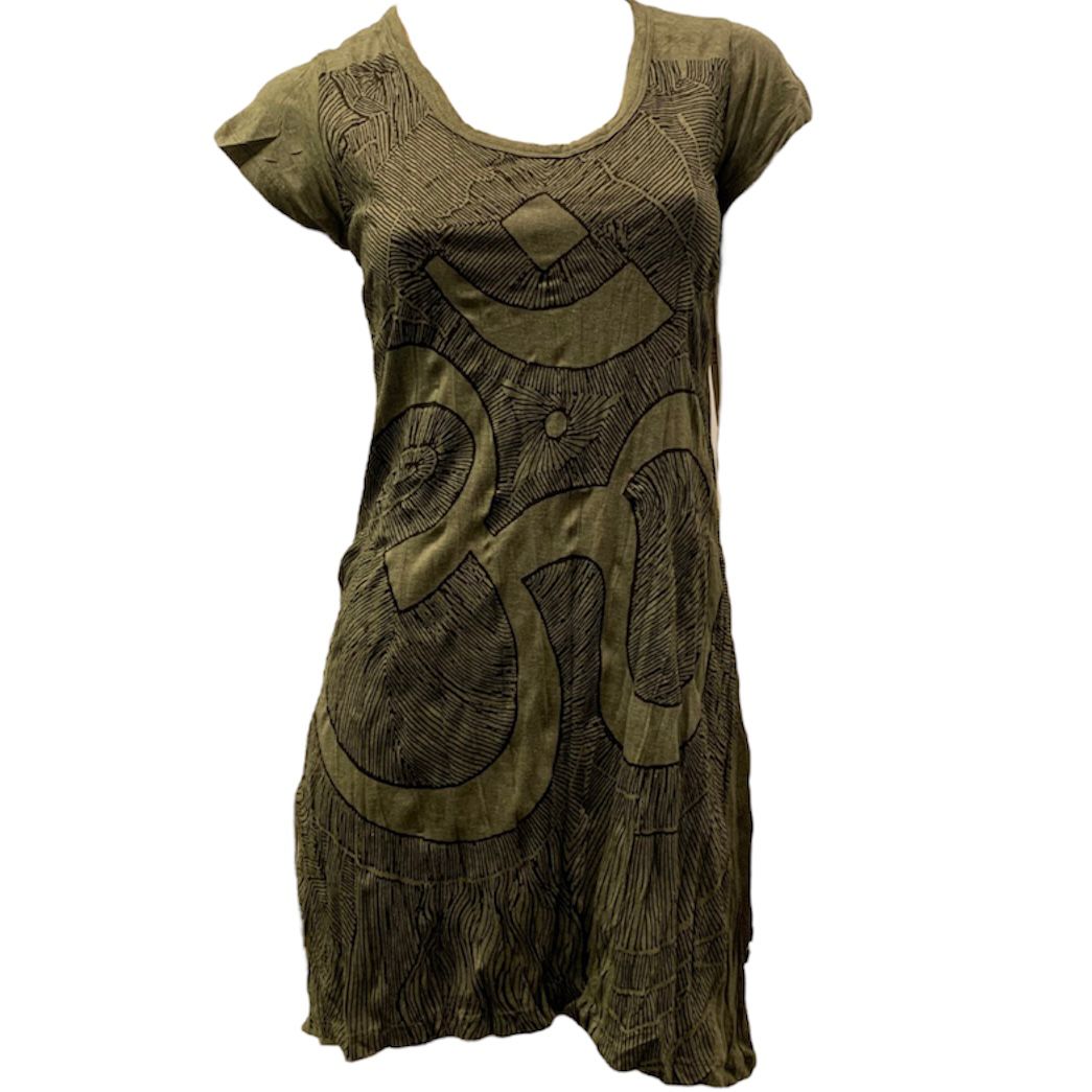 Om Scribble T-shirt Dress By Sure