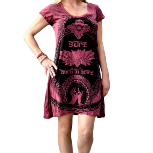 Back 2 Basics Lotus T-Shirt Dress by Sure