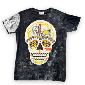 Sugar Skull Men's T shirt by No Time