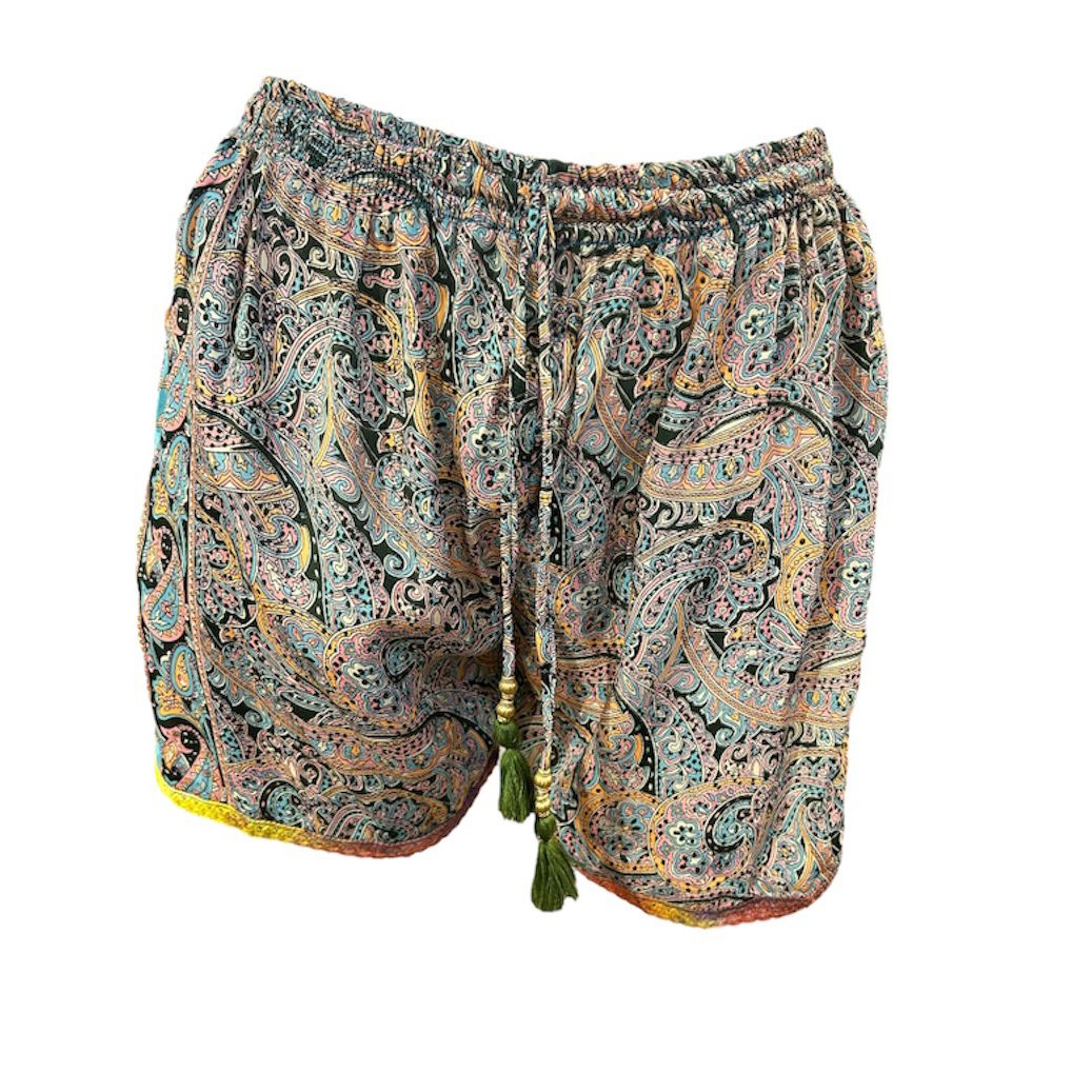 Samara Silk Embroidery Shorts