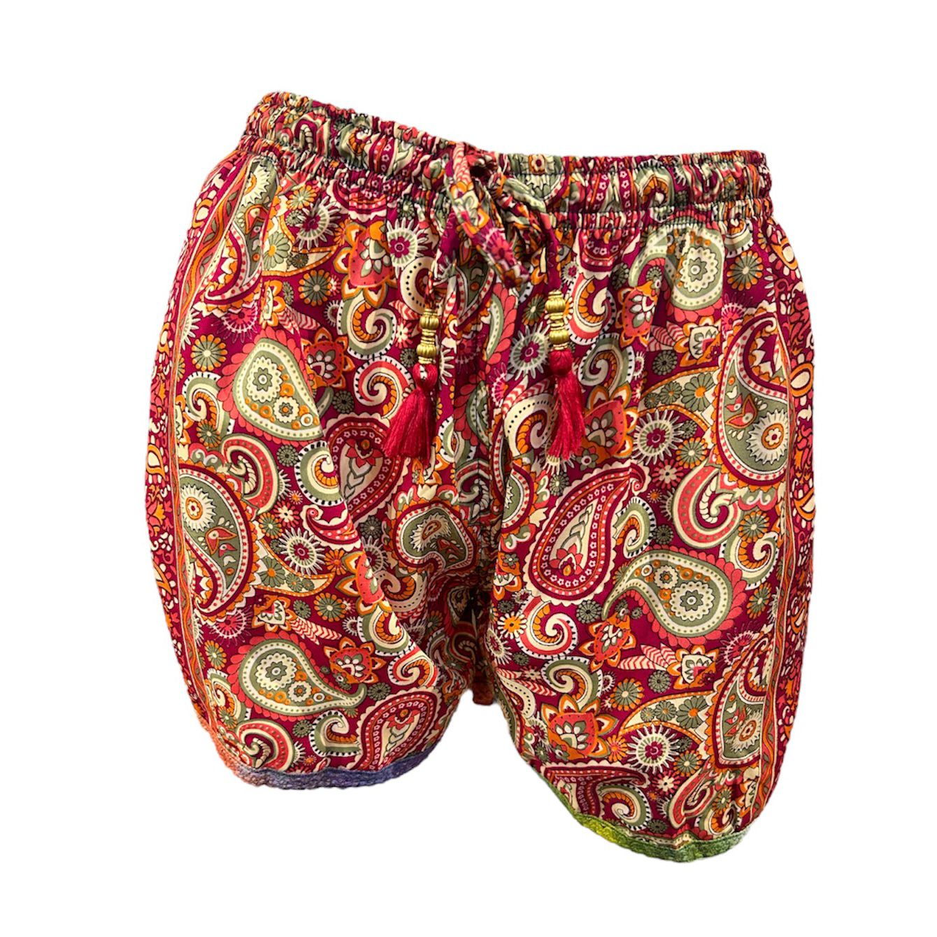 Samara Silk Embroidery Shorts