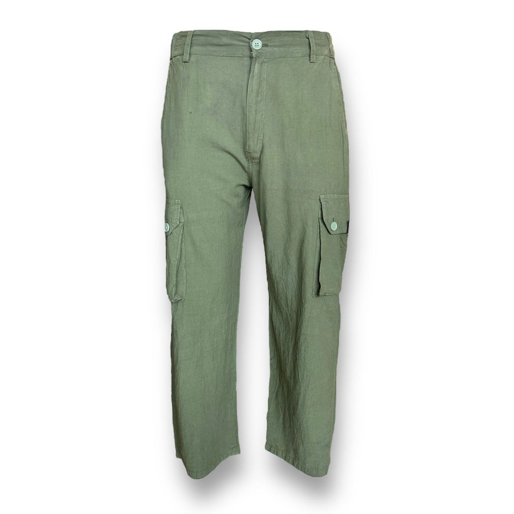Red Bag Cotton Cargo Pants