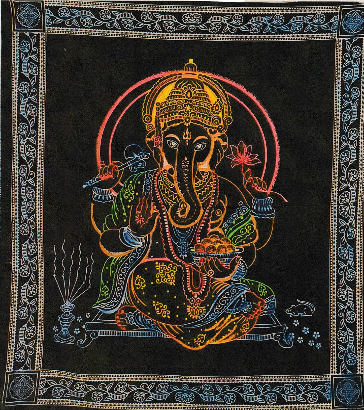 Ganesh Glow Tapestry