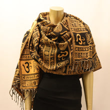 Load image into Gallery viewer, Dhaka Shawl - Golden OM
