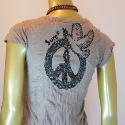 Peace and Dove T shirt Dress by Sure