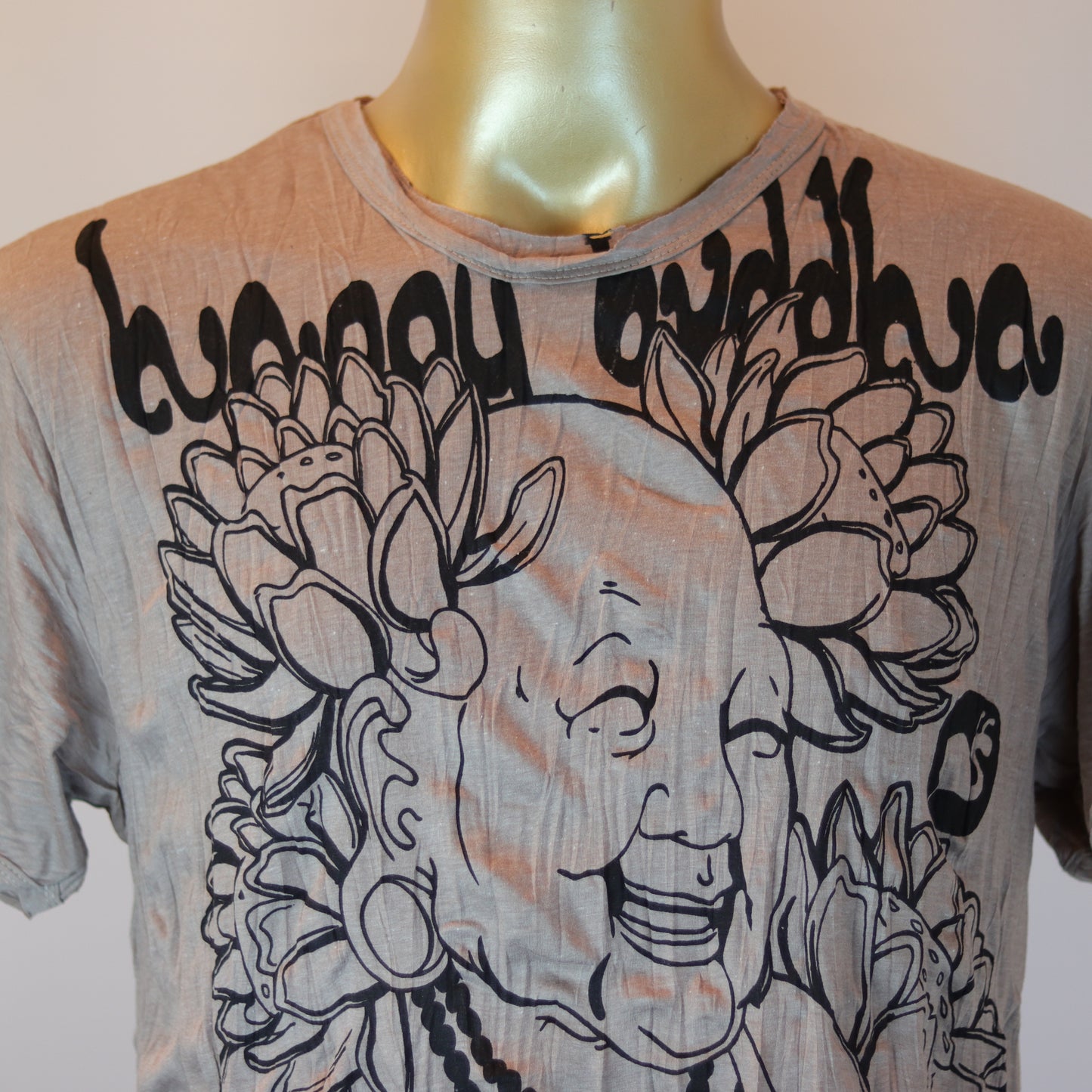 Happy Buddha Men's T-shirt By Sure