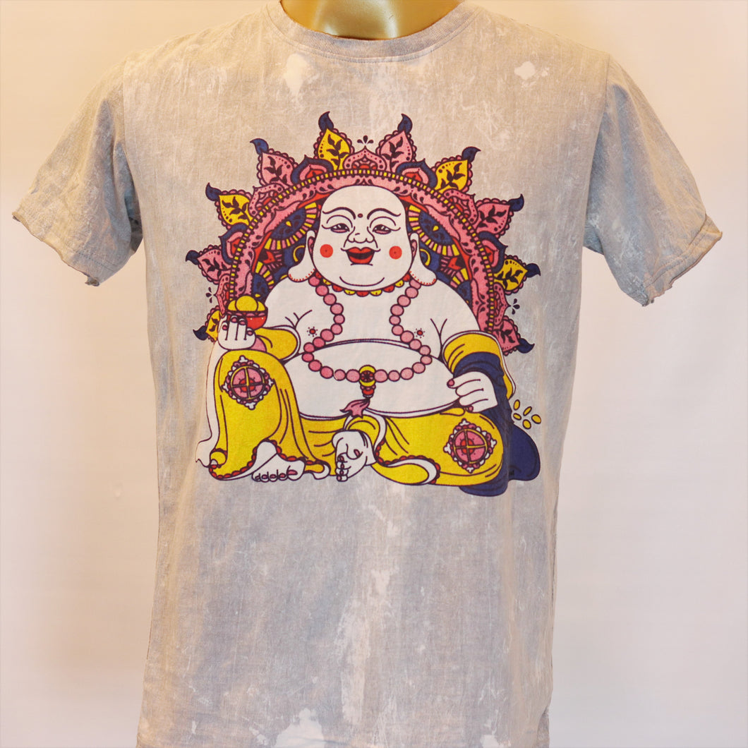 Sunny Buddha Men's T-Shirt by No Time