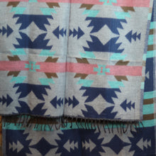 Load image into Gallery viewer, Dhaka Blanket Shawl - Dusty Heart
