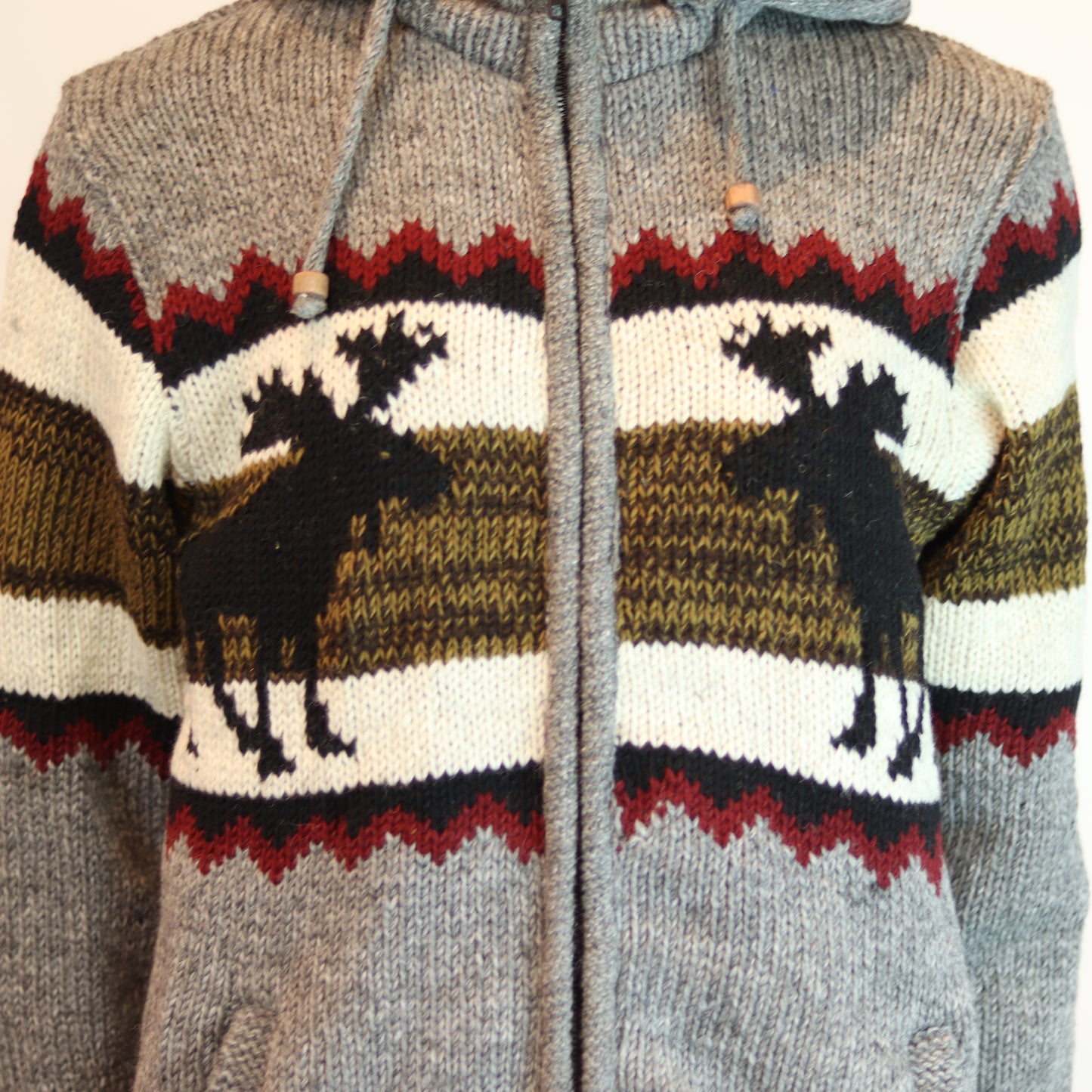 Everest Canadian Moose 100% Wool Jacket with Fleece Lining