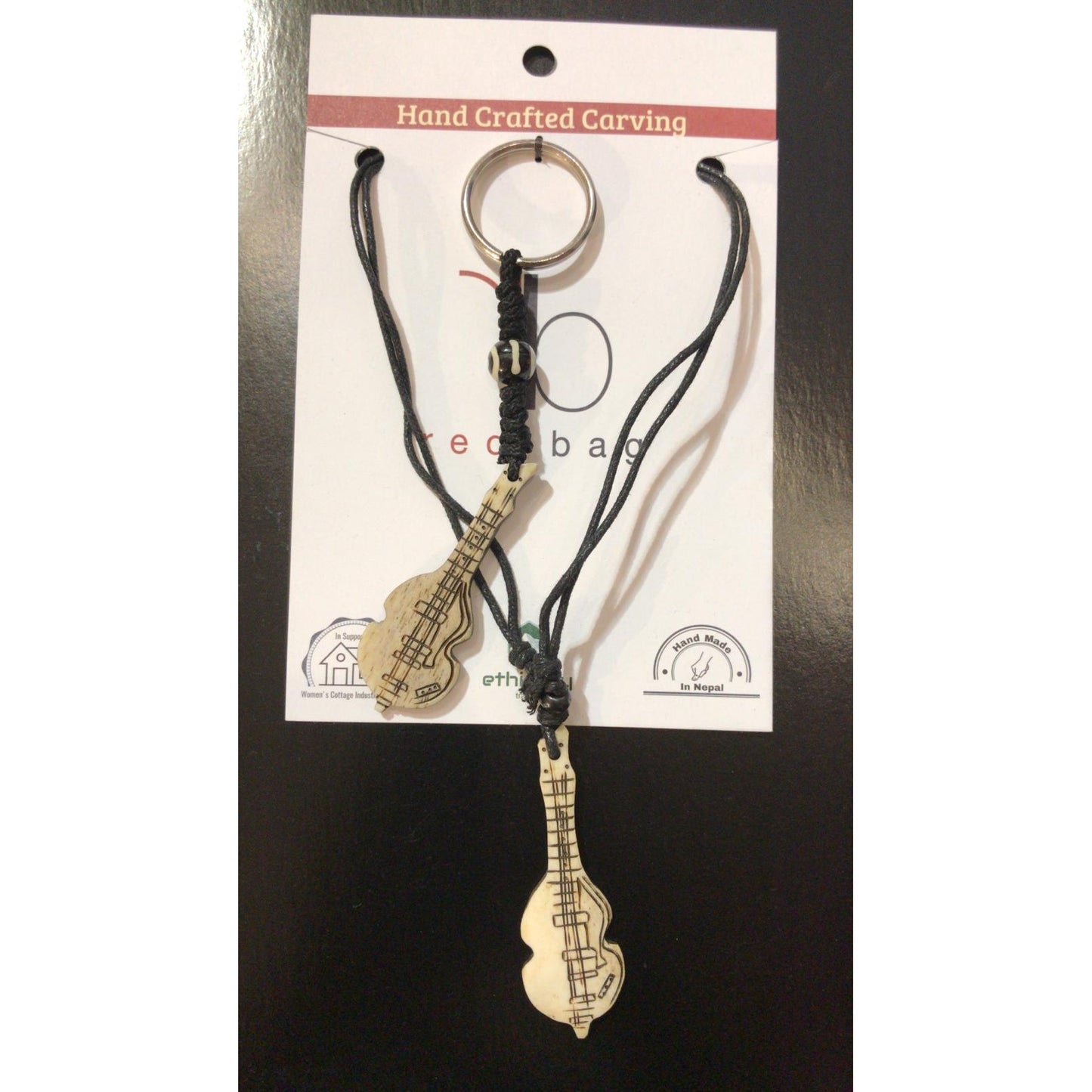 Bone Carving Necklace and Key Chain Combo