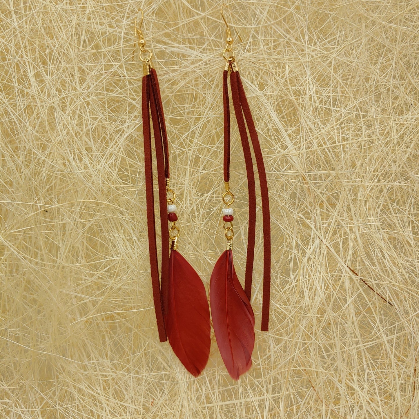 Feather & Fringe Earrings Iyada 202004