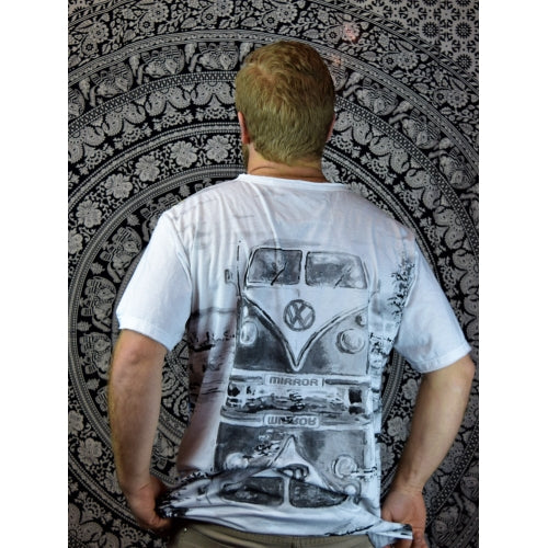 VW Bus Mirrored Lake Men's T-shirt By Mirror Brand